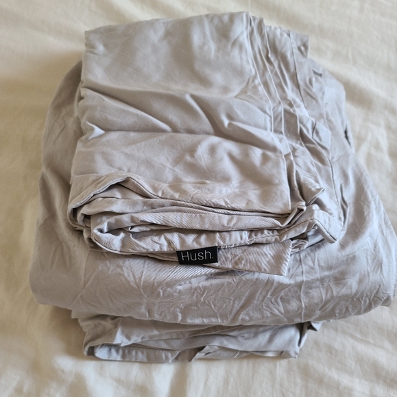 Hush. Iced Sheet Set, Double/Full, Gray - Picture 4 of 5